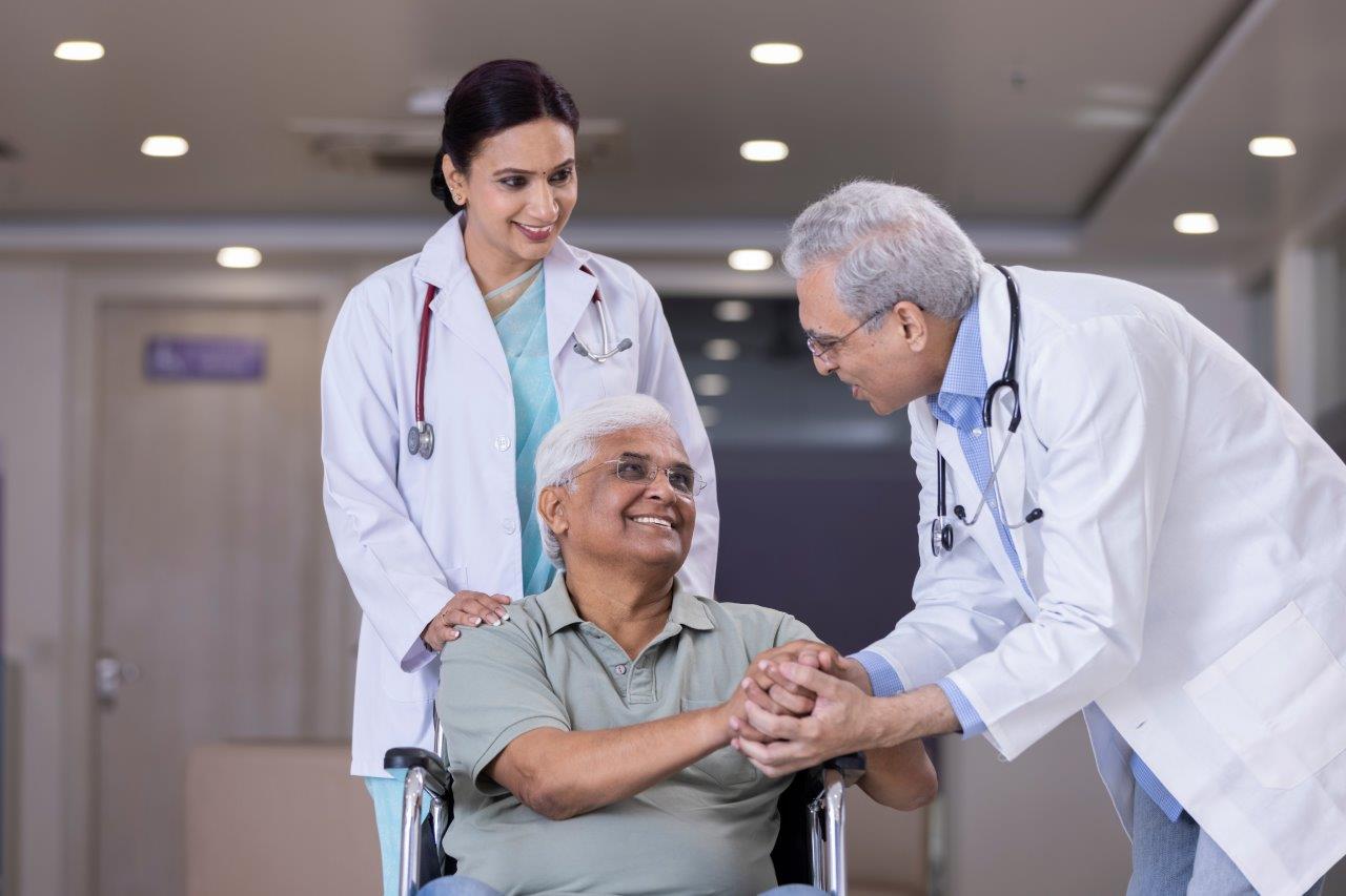 Doctor consulting with a patient, discussing symptoms and treatment options.